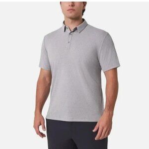 NEW Modern Ambition Mens XL Gray Short Sleeve Polo Shirt Organic Cotton Recycled